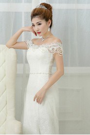 Trumpet / Mermaid Off-the-shoulder Lace Wedding Dress