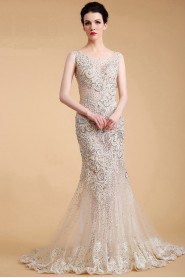 Trumpet / Mermaid Scoop Tulle Prom / Evening Dress