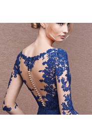 Trumpet / Mermaid V-neck Chiffon,Lace Prom / Evening Dress