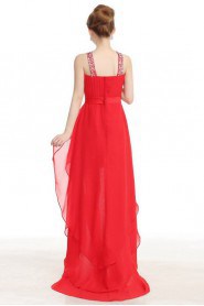 Sheath / Column Halter Chiffon Prom / Evening Dress