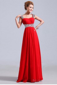 Sheath / Column Scoop Chiffon Prom / Evening Dress