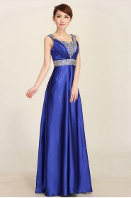 Sheath / Column Square Satin Prom / Evening Dress