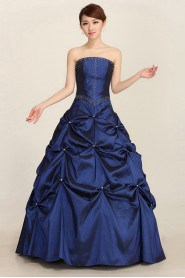 Ball Gown Strapless Satin Prom / Evening Dress