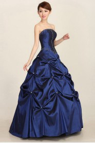 Ball Gown Strapless Satin Prom / Evening Dress