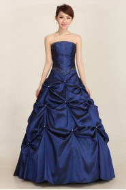 Ball Gown Strapless Satin Prom / Evening Dress