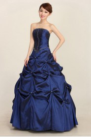 Ball Gown Strapless Satin Prom / Evening Dress