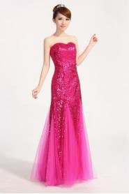 Trumpet / Mermaid Strapless Lace,Satin Prom / Evening Dress