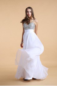 Sheath / Column V-neck Chiffon Prom / Evening Dress