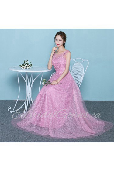 A-line Scoop Prom / Evening Dress