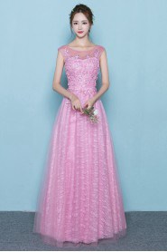 A-line Scoop Prom / Evening Dress