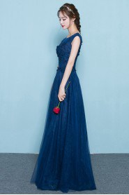 A-line Scoop Prom / Evening Dress