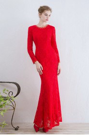 Trumpet / Mermaid Scoop Prom / Evening Dress