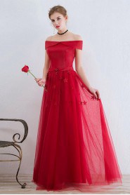 A-line Off-the-shoulder Prom / Evening Dress