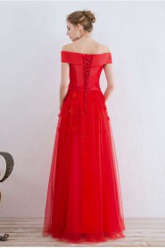 A-line Off-the-shoulder Prom / Evening Dress