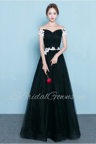 A-line Off-the-shoulder Prom / Evening Dress