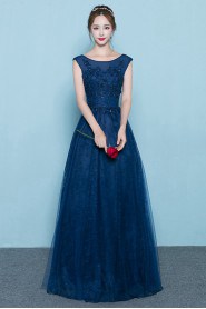 A-line Scoop Prom / Evening Dress