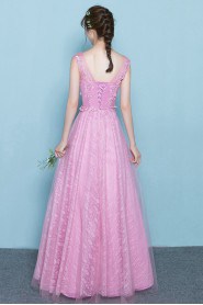 A-line Scoop Prom / Evening Dress