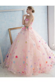 Ball Gown Strapless Tulle Prom / Evening Dress