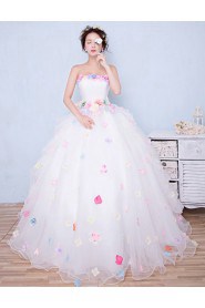 Ball Gown Strapless Tulle Prom / Evening Dress