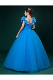 Ball Gown V-neck Tulle Quinceanera Dress