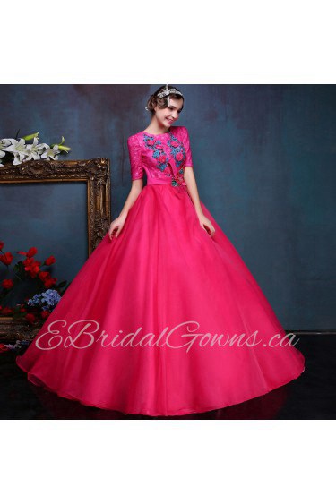 Ball Gown Scoop Tulle Quinceanera Dress