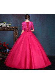 Ball Gown Scoop Tulle Quinceanera Dress