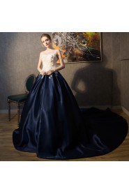 Ball Gown Scoop Satin Quinceanera Dress