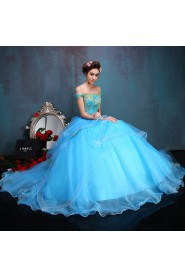 Ball Gown Off-the-shoulder Tulle Quinceanera Dress