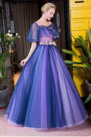 Ball Gown Off-the-shoulder Tulle Prom / Evening Dress