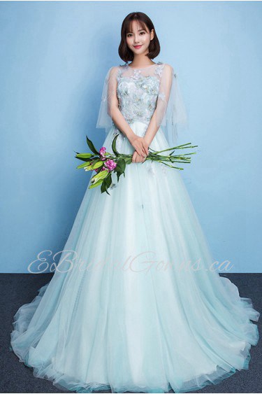 A-line Scoop Prom / Evening Dress