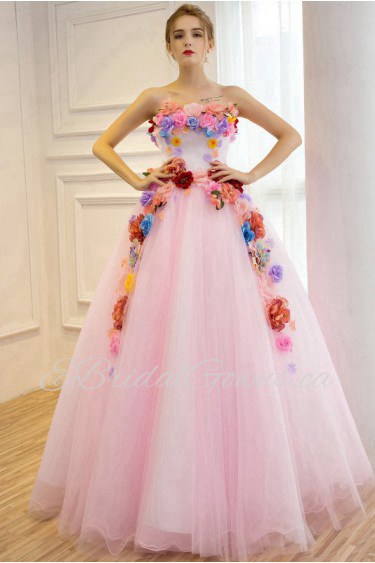 Ball Gown Strapless Prom / Evening Dress