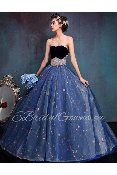 Ball Gown Strapless Quinceanera Dress