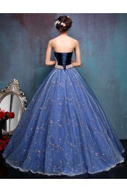 Ball Gown Strapless Quinceanera Dress