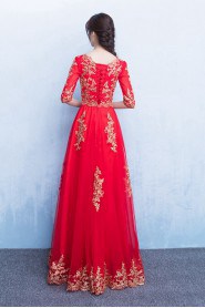 Sheath / Column Bateau Floor-length Prom / Evening Dress