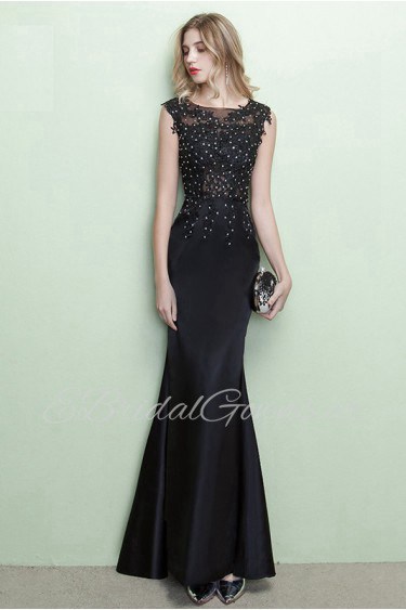 Trumpet / Mermaid Scoop Prom / Evening Dress