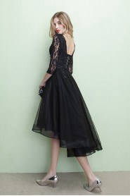 A-line Scoop Knee-length Prom / Evening Dress