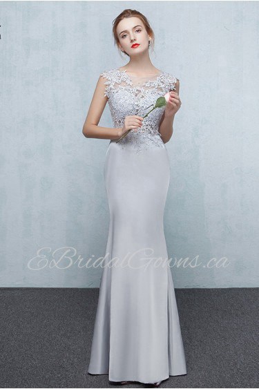 Trumpet / Mermaid Scoop Floor-length Prom / Evening Dress