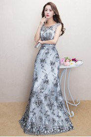 Sheath / Column Scoop Prom / Evening Dress