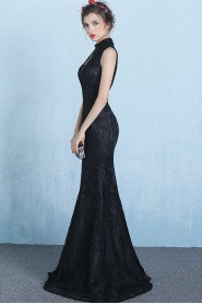 Trumpet / Mermaid High Neck Prom / Evening Dress