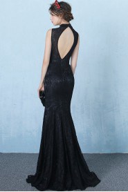 Trumpet / Mermaid High Neck Prom / Evening Dress