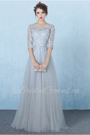 Sheath / Column Scoop Prom / Evening Dress