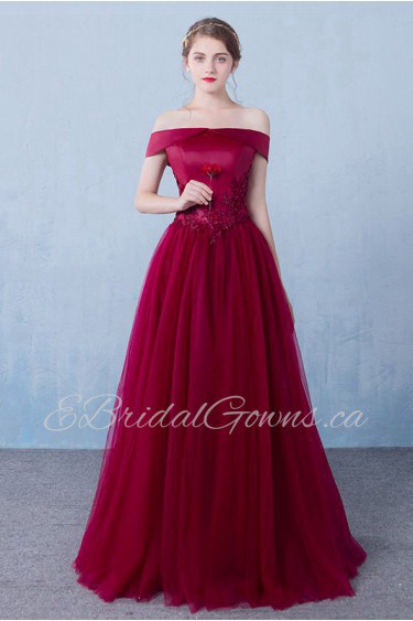 A-line Off-the-shoulder Prom / Evening Dress