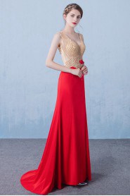 Trumpet / Mermaid V-neck Prom / Evening Dress