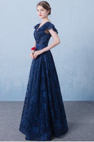 A-line V-neck Prom / Evening Dress