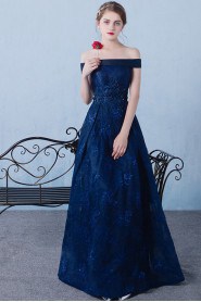 A-line Off-the-shoulder Prom / Evening Dress