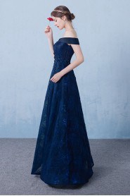 A-line Off-the-shoulder Prom / Evening Dress