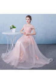 Sheath / Column Scoop Floor-length Prom / Evening Dress