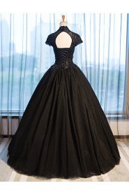 Ball Gown High Neck Evening / Prom Dress with Beading