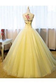 Ball Gown Off-the-shoulder Quinceanera Dress with Flower(s)