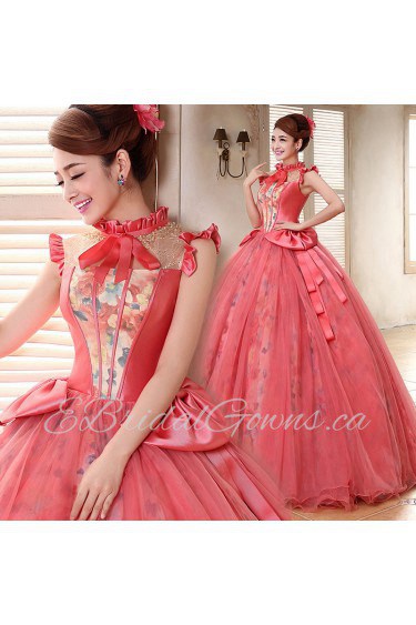 Ball Gown High Neck Evening / Prom Dress